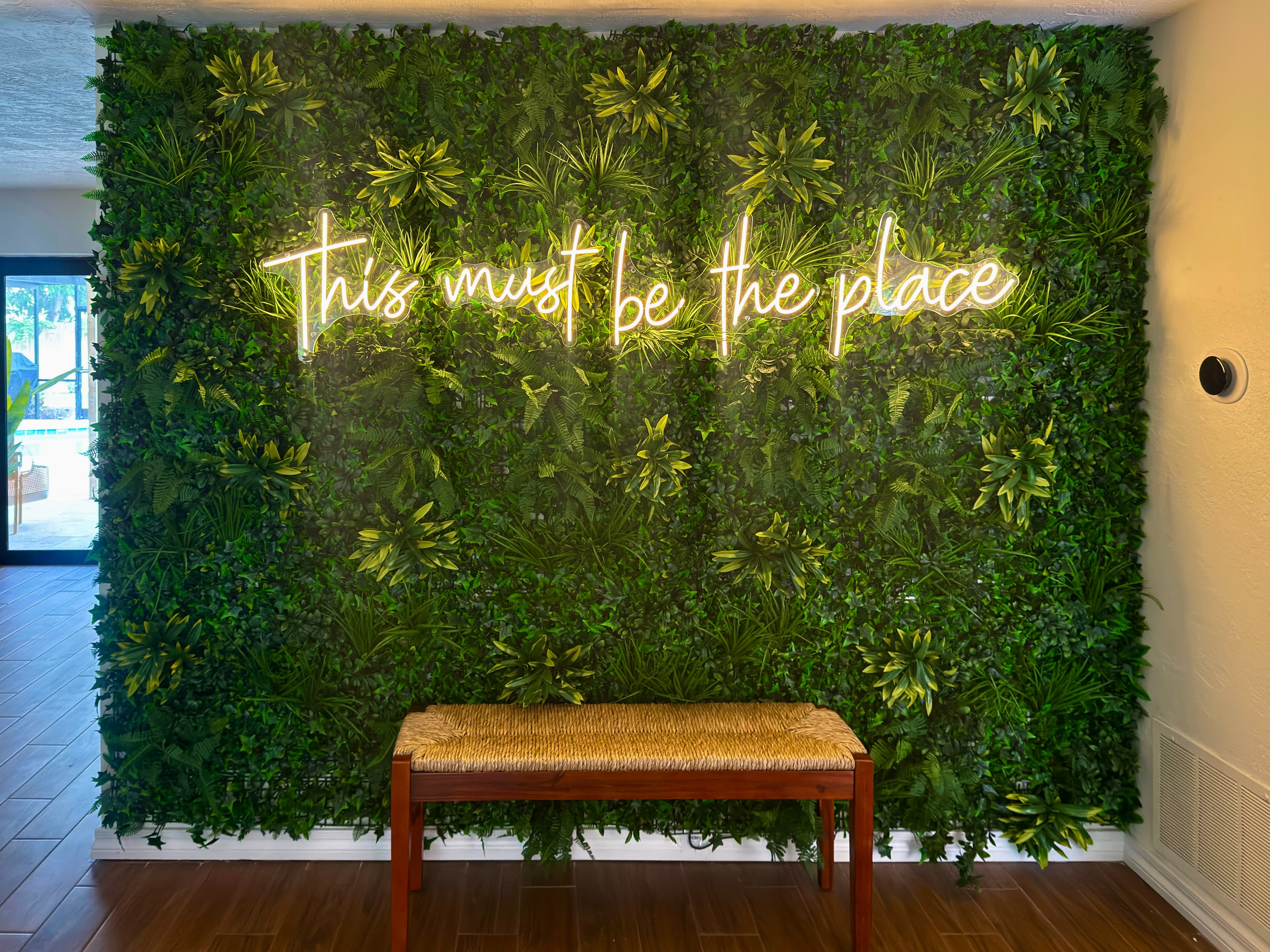 This must be the place neon sign