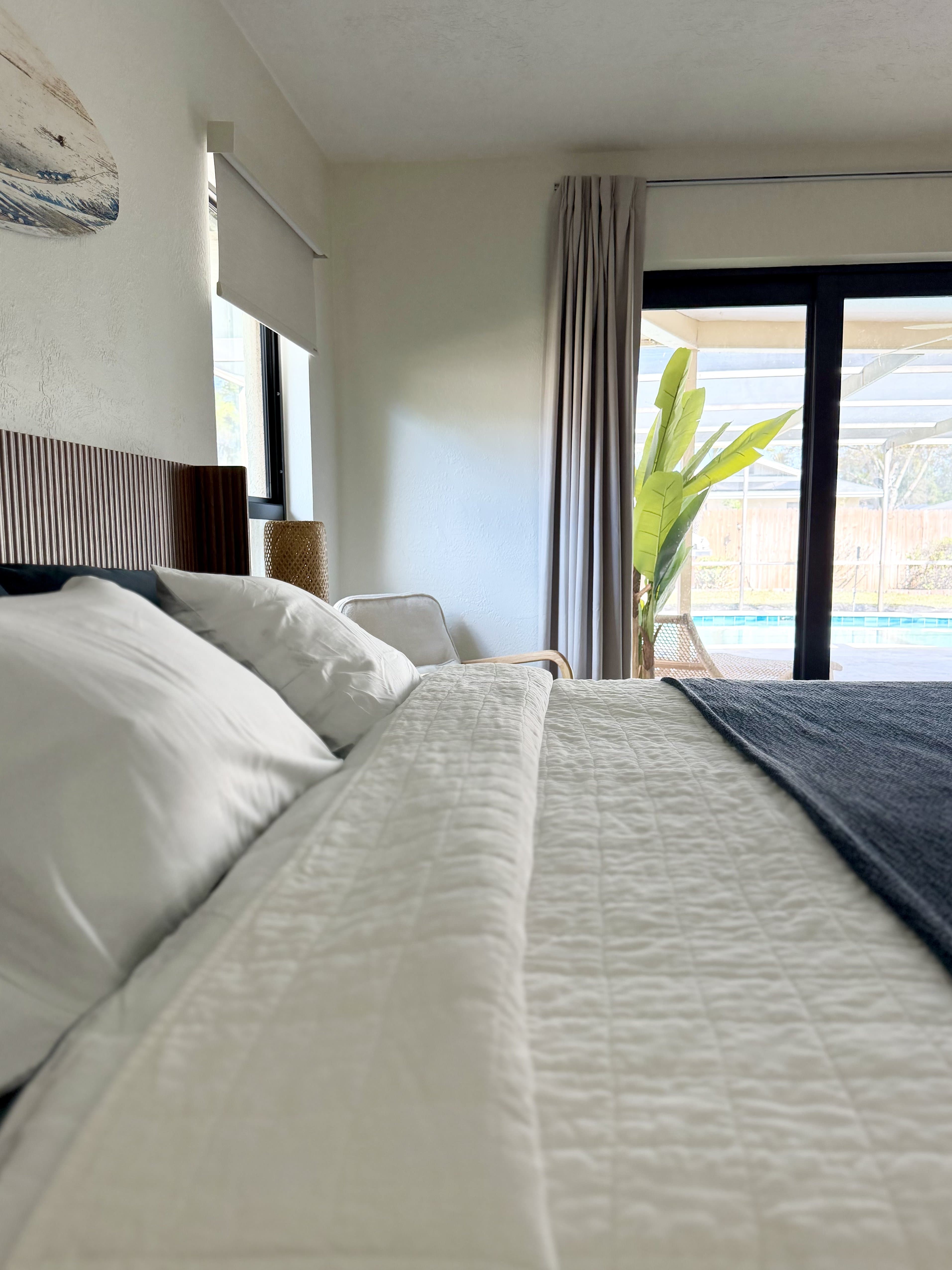 Main bedroom with pool view