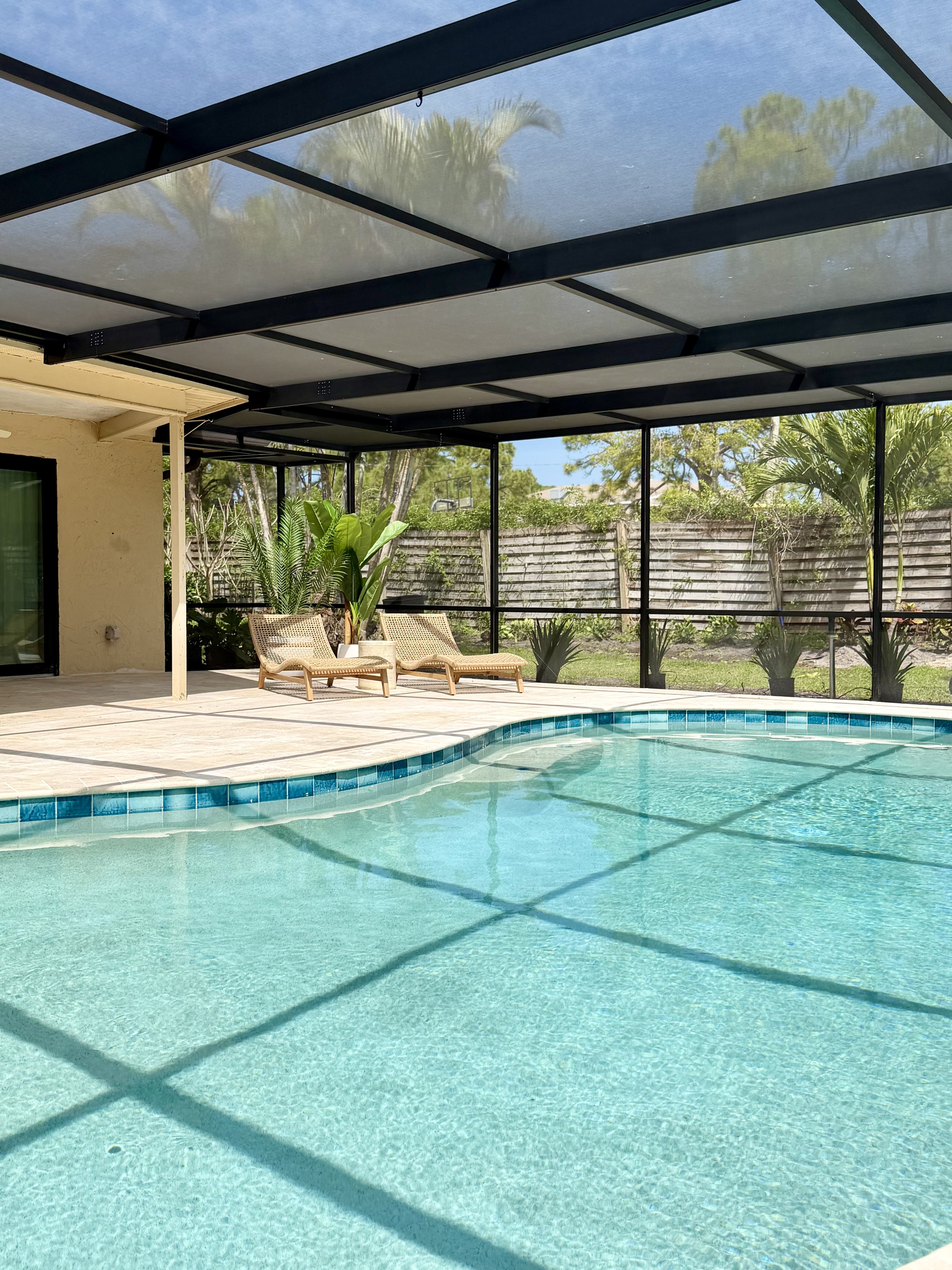 Palm & Tide pool and backyard