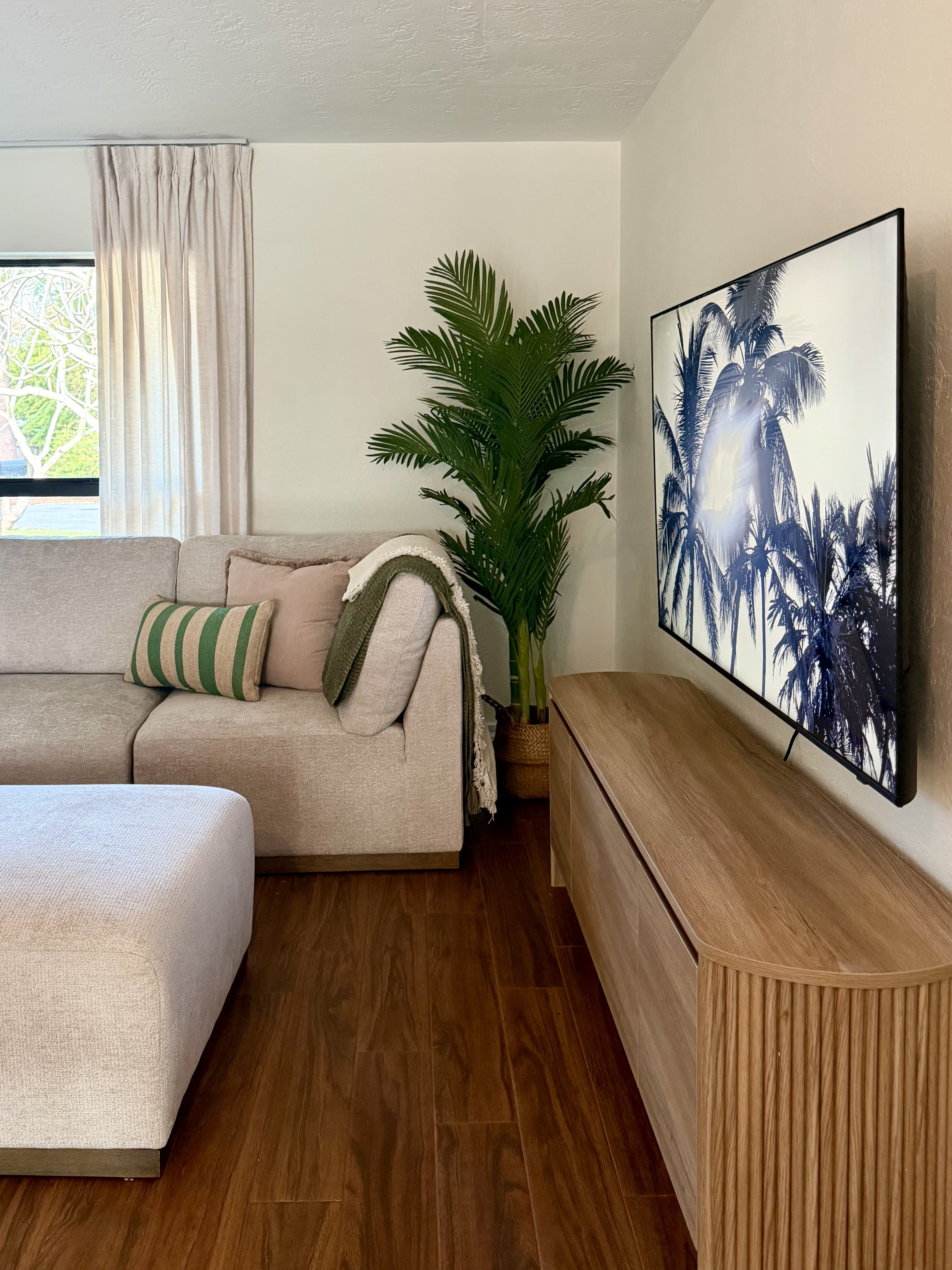 Palm & Tide living room