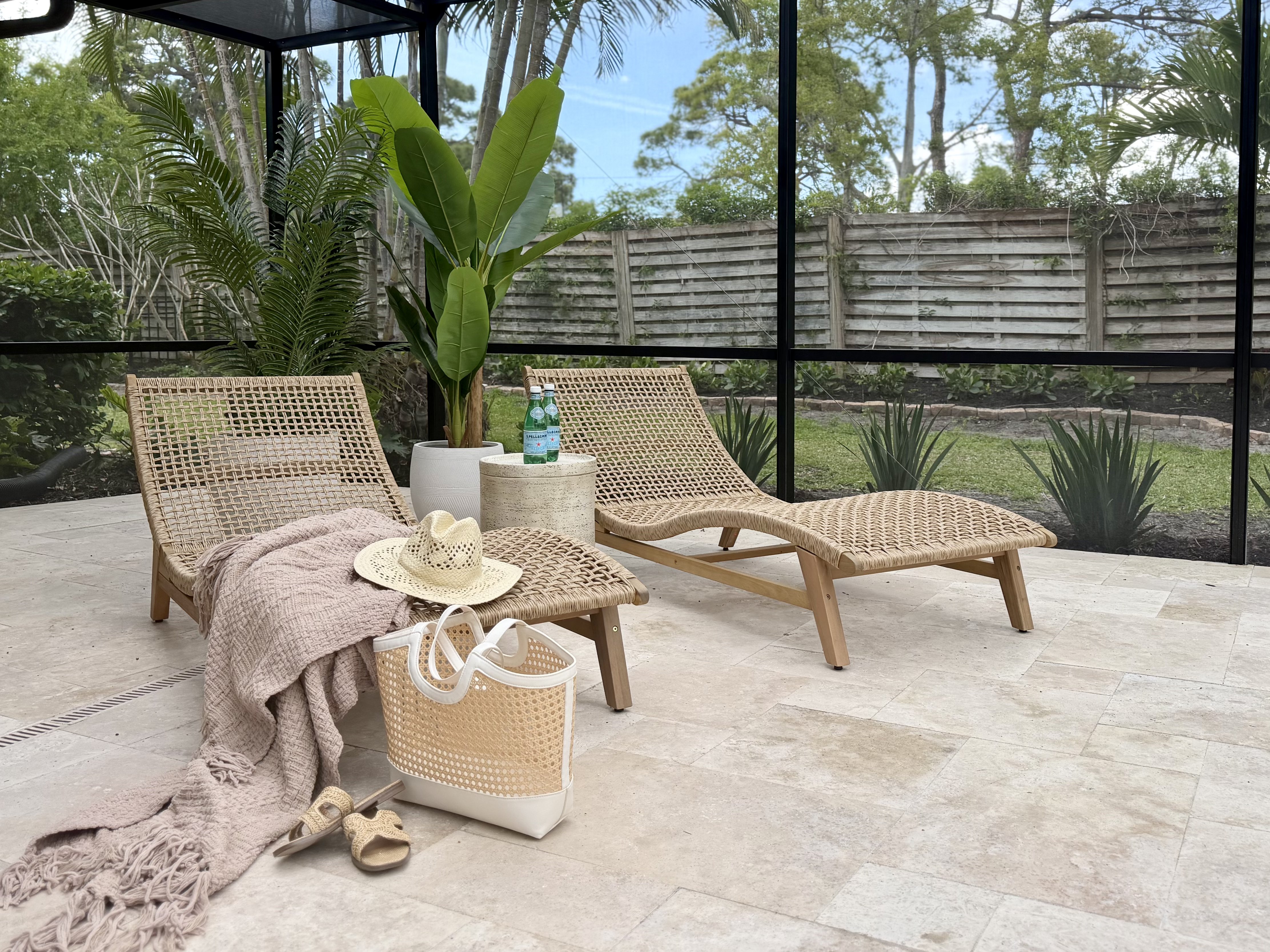 Teak Chaise Lounger